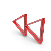 Red Glass Fast Forward Or Backward Symbol PNG & PSD Images