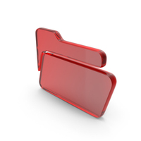 Red Glass New Folder Icon PNG & PSD Images