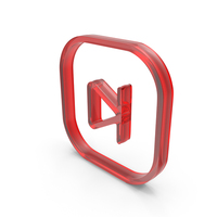 Red Glass Next Or Previous Play Symbol PNG & PSD Images