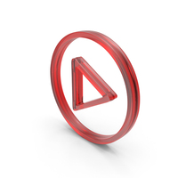 Red Glass Round Play Music Symbol PNG & PSD Images