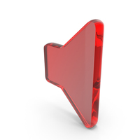 Red Glass Volume Symbol PNG & PSD Images