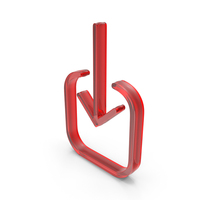 Red Glass Download Symbol PNG & PSD Images