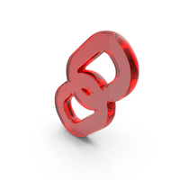 Red Glass Web Link Symbol PNG & PSD Images