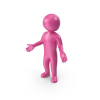 Pink Stickman Is Sorry PNG & PSD Images