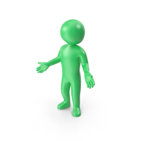 Green Stickman Is Sorry PNG & PSD Images