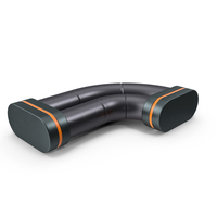 Scifi Pipe Black Metal New PNG & PSD Images