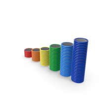 Colorful Circular Bar Graph Chart PNG & PSD Images