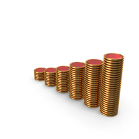 Graph Chart Bar Circular Gold PNG & PSD Images