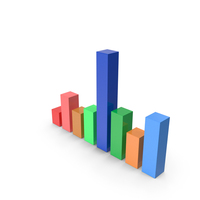 Graph Chart Square Bar Irregular Colour PNG & PSD Images