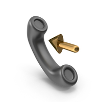 Dark Incoming Call Icon PNG & PSD Images