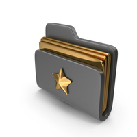 Dark Favourite Folder Icon PNG & PSD Images