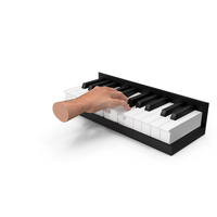 Hand Doing A C Major On A Piano PNG & PSD Images