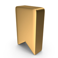 Gold BookMark Icon PNG & PSD Images