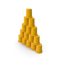 Stacked Cups Pyramid PNG & PSD Images