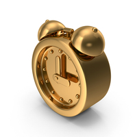 Gold Clock Icon PNG & PSD Images