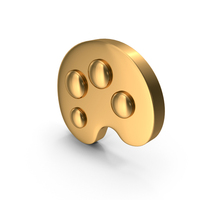 Gold Colour Palette Icon PNG & PSD Images