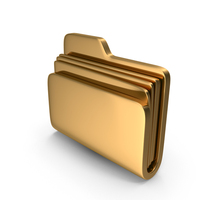 Gold Folder Icon PNG & PSD Images