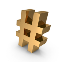 Gold Hash PNG & PSD Images