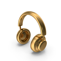 Gold Headphones Icon PNG & PSD Images