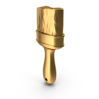 Gold Paint Brush Icon PNG & PSD Images