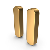 Gold Pause Icon PNG & PSD Images