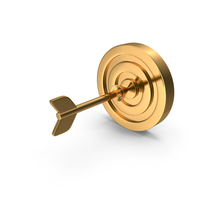 Gold Target Icon PNG & PSD Images
