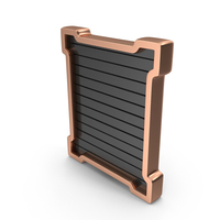 Black & Rose Gold Frame PNG & PSD Images