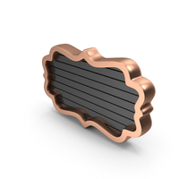 Black & Rose Gold Frame PNG & PSD Images