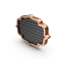 Black & Rose Gold Frame PNG & PSD Images