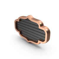 Black & Rose Gold Frame PNG & PSD Images