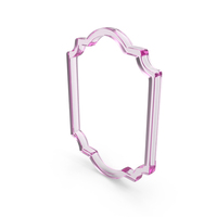 Pink Glass Border Frame PNG & PSD Images