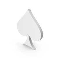 White Spades Symbol PNG & PSD Images