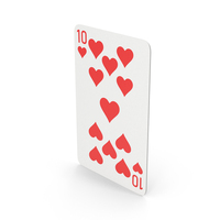 10 Of Heart Playing Card PNG & PSD Images