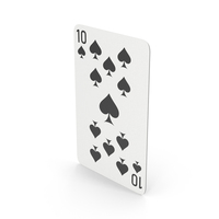 Playing Card 10 Of Spades PNG & PSD Images