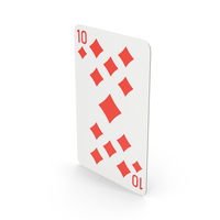 10 Of Diamonds Playing Card PNG & PSD Images