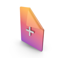 Gradient File New Icon PNG & PSD Images