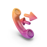 Gradient Missed Call Icon PNG & PSD Images