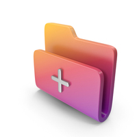 Gradient New Folder Icon PNG & PSD Images