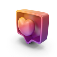 Gradient Notify Heart PNG & PSD Images