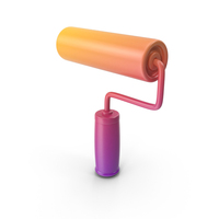Gradient Paint Roller Icon PNG & PSD Images