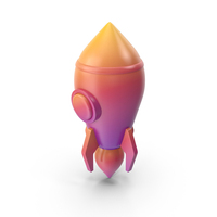 Gradient Rocket Icon PNG & PSD Images