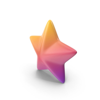 Gradient Star Icon PNG & PSD Images