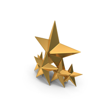 Rating Five And Big Star Gold PNG & PSD Images