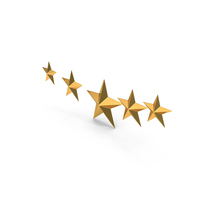 Rating Five Star Bottom Gold PNG & PSD Images