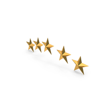 Rating Five Star Equal Top Gold PNG & PSD Images