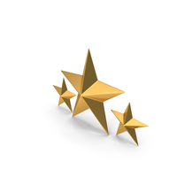 Rating Three Small Star Top Gold PNG & PSD Images