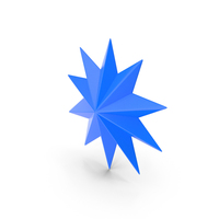 Decorative Star Blue PNG & PSD Images