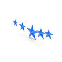 Rating Five Star Bottom Blue PNG & PSD Images