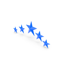 Rating Five Star Top Blue PNG & PSD Images