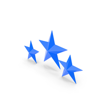 Rating Three Star Top Blue PNG & PSD Images